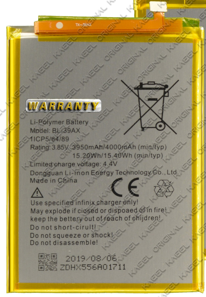 Genuine Battery BL-39AX for Infinix Hot X557 Infinix Hot Pro 400