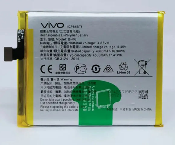 Genuine Battery B-K6 for Vivo V17 4500mAh with 1 Year Warranty*