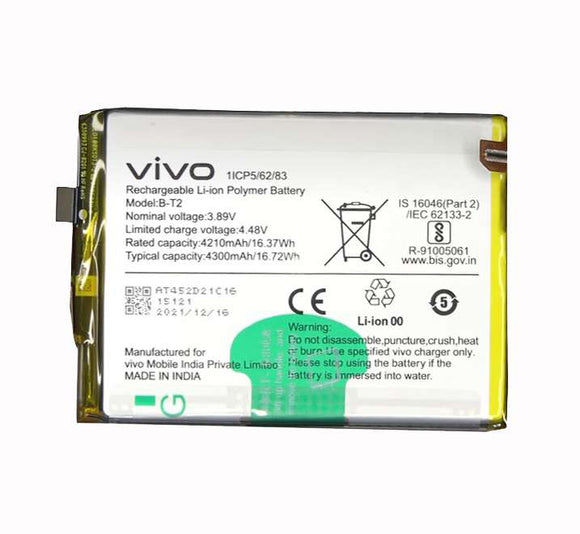 Genuine Battery B-T2 for Vivo V23 Pro 4300mAh with 1 Year Warranty*