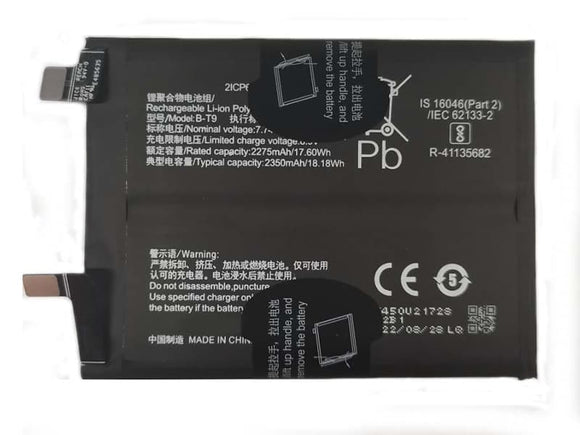 Genuine Battery B-T9 for Vivo iQOO 9 4700mAh with 1 Year Warranty*