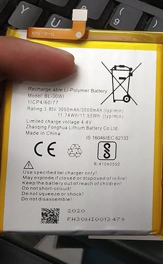 Genuine Battery BL-30WI for Itel S42 3050mAh with 1 Year Warranty*
