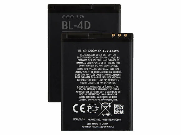 Genuine Battery BL-4D for Nokia E5 E7 N8 N97 Mini / 702T 1200mAh with 1 Year Warranty*