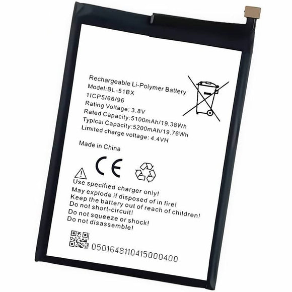 Genuine Battery BL-51BX for Infinix Note X692 8i X683 Hot 10 X682 X682B X682C 5200mAh with Year Warranty*