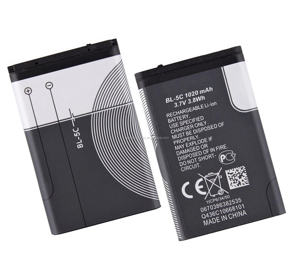 Nokia BL-5C Batterie Pour Modèles 1650, 2310, 2610, 3110, 3120, 5030, 5130, 6230, 6555, E50, N70, N72 Et Autres
