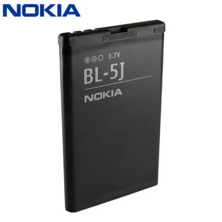 Genuine Battery BL-5J for Nokia 5230 5233 5800 3020 Xpress Music N900 C3 Lumia 520 525 530 5900 1320mAh with 1 Year Warranty*