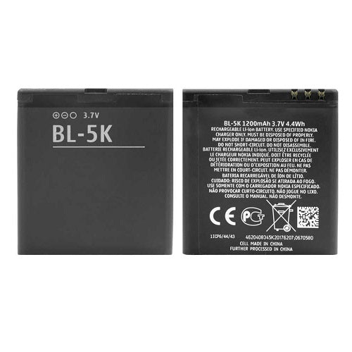 Genuine Battery BL-5K for Nokia C7 / Nokia N85 / Nokia N86 1200mAh with 1 Year Warranty*