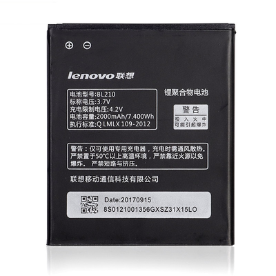 Genuine Battery BL210 for Lenovo A536 A606 S820 S820E A750E A770E A658T S650 A656 A766 2000mAh with 1 Year Warranty*