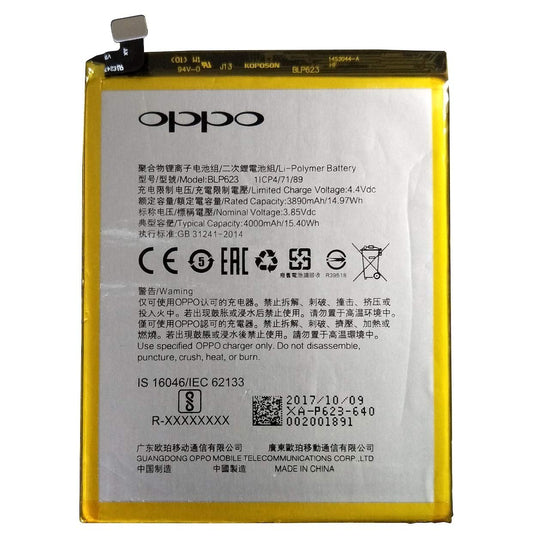 Genuine Battery BLP623 for Oppo F3 Plus CPH1613 4000mAh with 1 Year Warranty*