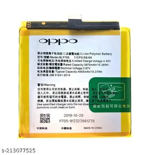 Genuine Battery BLP705 for Oppo Reno 10x Zoom CPH1919, PCCM00 4065mAh with 1 Year Warranty*