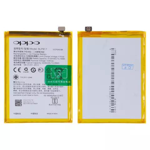 Genuine Battery BLP817 for Oppo A15 CPH2185 / Oppo A3s CPH1803, CPH1853, CPH1805 / Oppo A15S CPH2179 4230mAh with 1 Year Warranty*