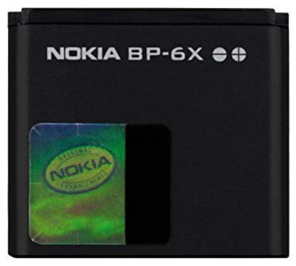 Genuine Battery BP-6X for Nokia 5700 5610 5611 5710 5611XM 5700XM 6110 6110N 6200C 6220C 6500S 7390 7379 900mAh with 1 Year Warranty*