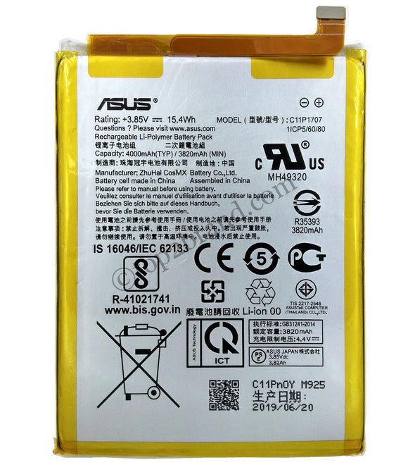 Genuine Battery C11P1707 for Asus Zenfone Max M1 ZB555KL 4000mAh with 1 Year Warranty*