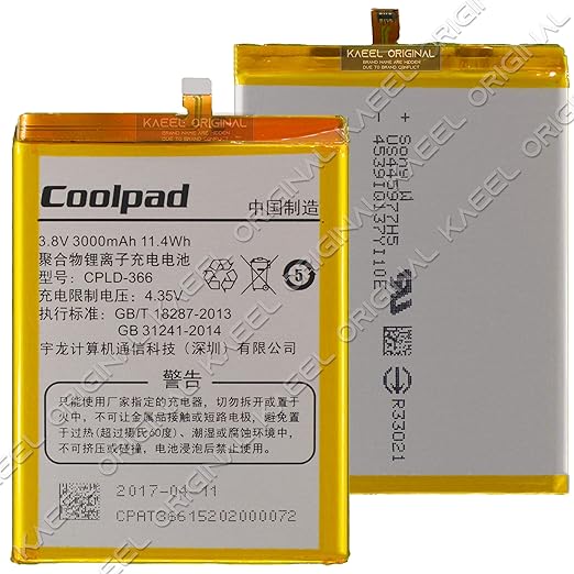 Genuine Battery CPLD-366 for Coolpad Note 8676-I02 3000mAh with Year Warranty*