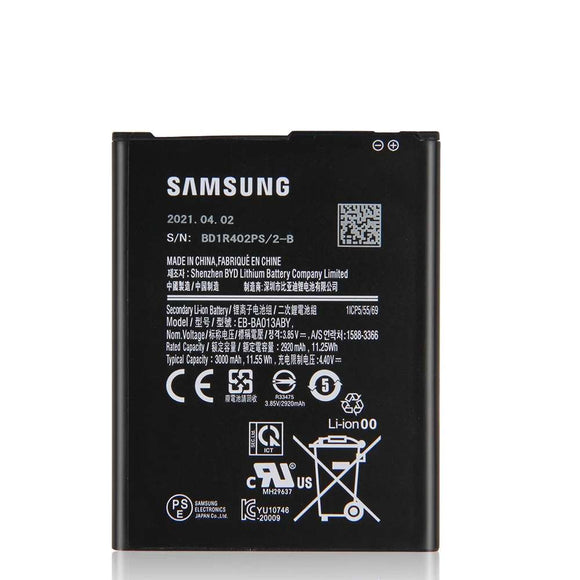 Genuine Battery EB-BA013ABY for Samsung Galaxy A01 Core SM-A013F, SM-A013F/DS, SM-A013G, SM-A013G/DS, SM-A013M 3000mAh with 1 Year Warranty*