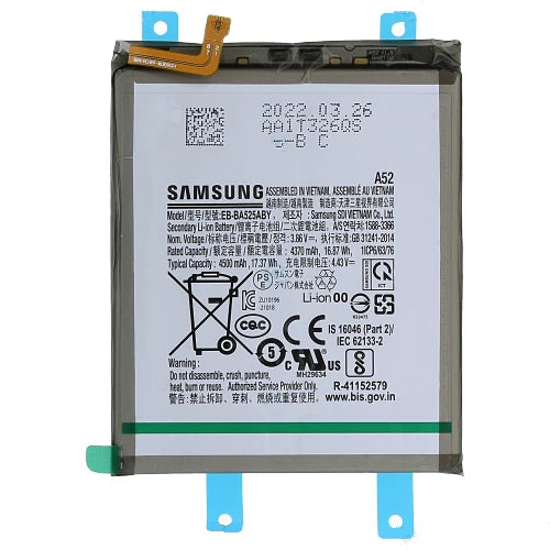 Genuine Battery EB-BA525ABY for Samsung Galaxy S20 FE/ A52 /A52S 4370mAh with 1 Year Warranty*