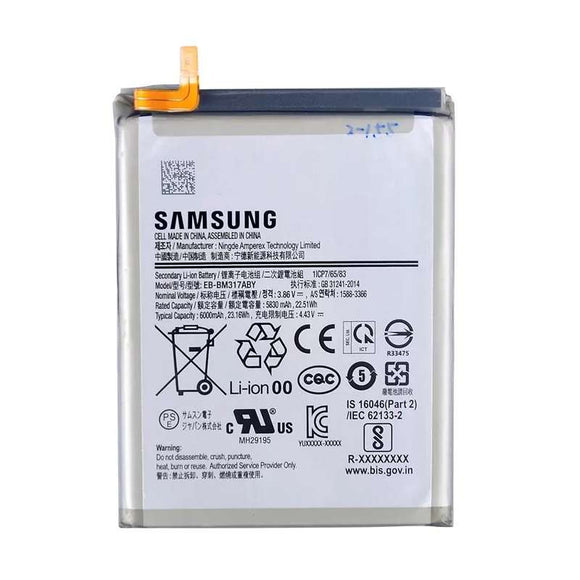 Genuine Battery EB-BM317ABY for Samsung Galaxy M31s SM-M317F, SM-M317F/D 6000mAh with 1 Year Warranty*