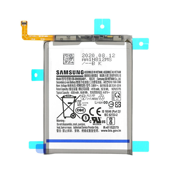 Genuine Battery EB-BN980ABY for Samsung Galaxy Note S20 4G / 5G SM-N980FZG1INS 4300mAh with 1 Year Warranty*