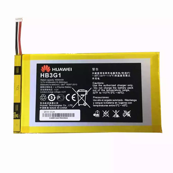 Genuine Battery HB3G1 for Huawei Mediapad 7 Lite S7-303 S7-931 T1-701U S7-301W S7-301U S7-302 4000mAh with 1 Year Warranty*