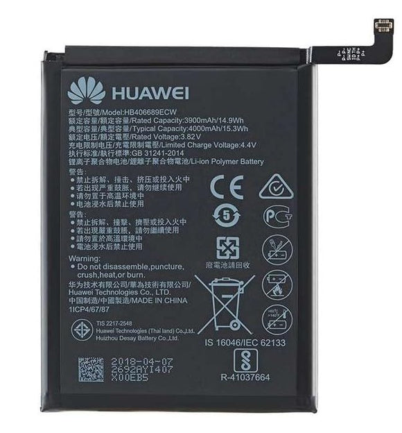 Genuine Battery HB406689ECW for Huawei Y7 Prime / Y9 / Enjoy 7 / Enjoy 7 Plus TRT-L53 TRT-L21A TRT-AL00 TL10A Y7 TRT-LX1 / LX2 / LX23 E 4000mAh with 1 Year Warranty*