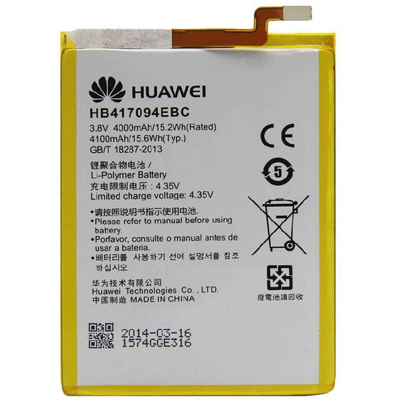 Genuine Battery HB417094EBC for Huawei Ascend Mate 7 MT7 TL00 TL10 UL00 CL00 4100mAh with 1 Year Warranty*