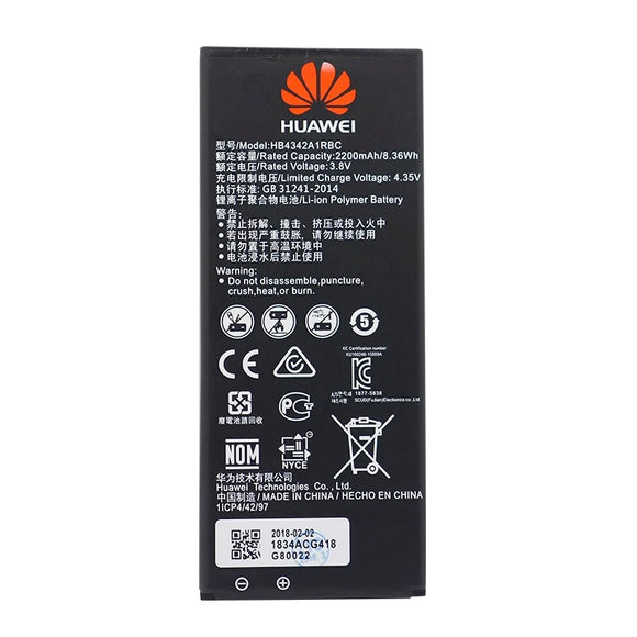 Genuine Battery HB4342A1RBC for Huawei Honor 4A / Y5II / Honor 5A / CUN-L01 CUN-L02 CUN-L03 CUN-L33 CUN-L23 2200mAh with 1 Year Warranty*