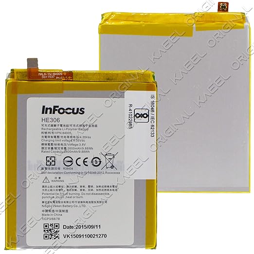 Genuine Battery HE306 for InFocus M680 Dual Sim 2500mAh with 1 Year Warranty*