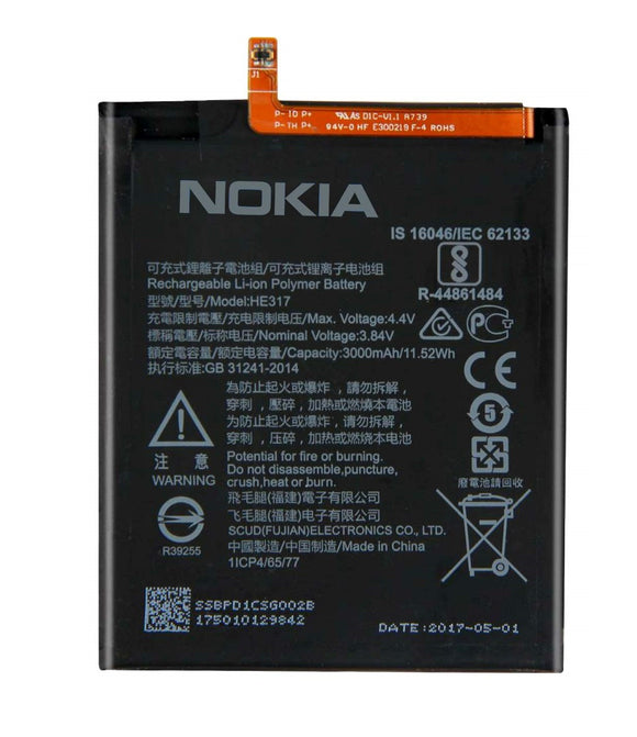 Genuine Battery HE317 for Nokia 6 3000mAh with 1 Year Warranty*