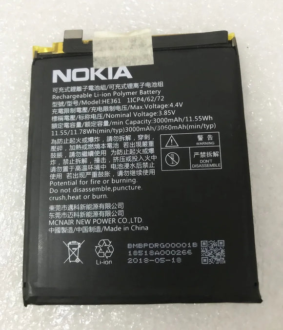 Genuine Battery HE361 for Nokia 5.1 Plus 3060mAh with 1 Year Warranty*
