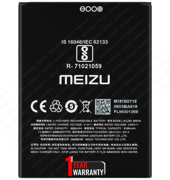 Original BA818 Battery for Meizu C9 Pro M819H / C9 3000mAh with 12 Months Warranty*