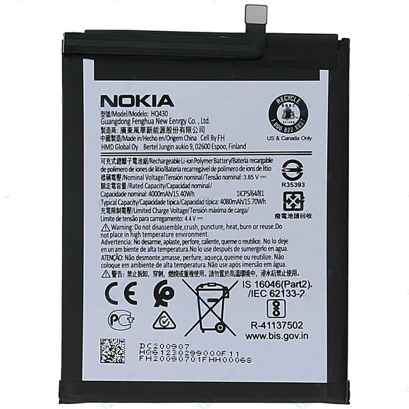 Genuine Battery HQ430  for Nokia 3.4 TA-1288, TA-1285, TA-1283 4000mAh with 1 Year Warranty*