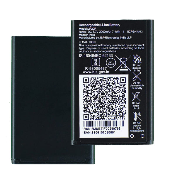 Genuine Battery JP20F for JIO Phone LYF 2000mAh with 1 Year Warranty*