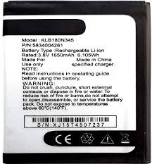 Genuine Battery KLB180N345 for Panasonic T4 1800mAh with 1 Year Warranty*