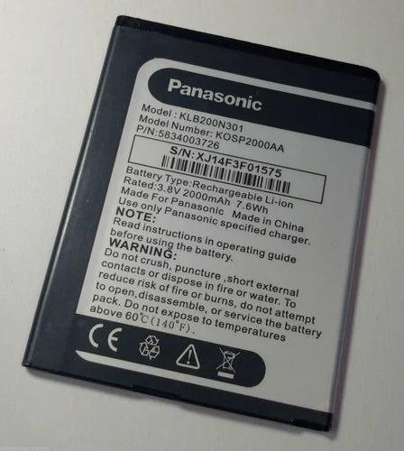 Genuine Battery KLB200N301 for Panasonic P41 HD 2000mAh with 1 Year Warranty*