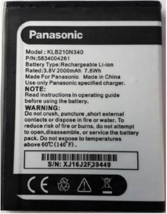 Genuine Battery KLB210N340 for Panasonic Eluga i2 2000mAh with 1 Year Warranty*