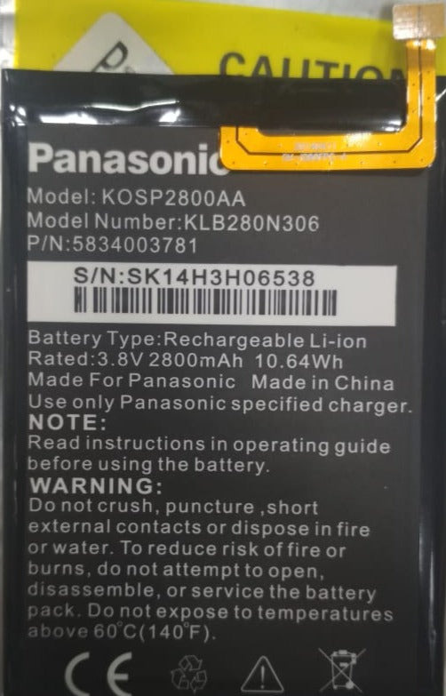 Genuine Battery KOSP2800AA for Panasonic P61 2800mAh with 1 Year Warranty*