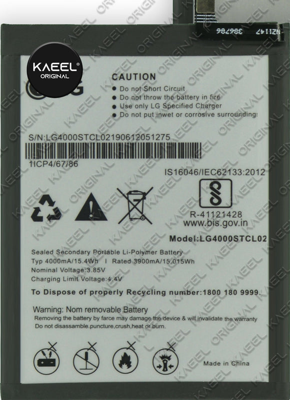Genuine Battery LG4000STCL02 for LG W30 4000mAh with 12 Months Warranty*