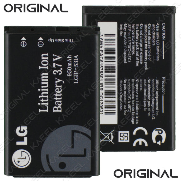 Genuine Battery LGIP-531A for  LG Feature Phones Flip Phones 950mAh with 1 Year Warranty*