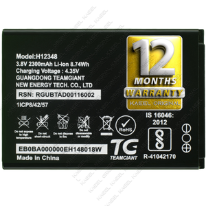 Genuine Battery H12348 for Reliance Jio WiFi 4G Router Jiofi2 m2 2300mAh with 12 Months  Warranty*