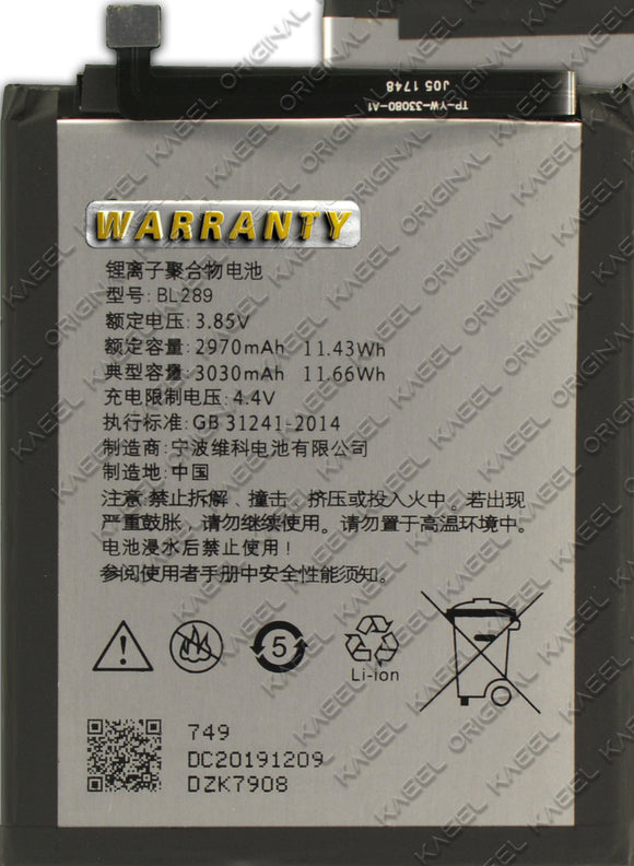Genuine Battery BL289 for Lenovo K5 Play L38011 3030mAh with 1 Year Warranty*