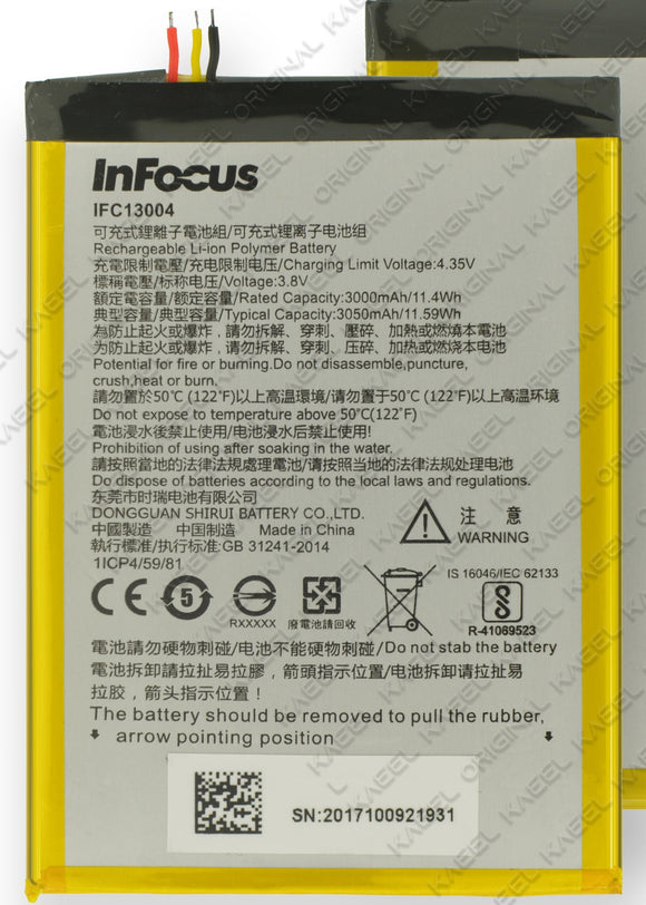 Genuine Battery IFC13004 for Infocus A3 3050mAh with 1 Year Warranty*