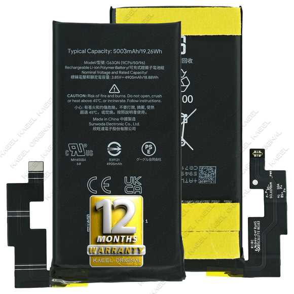 Genuine Battery G63QN for Google Pixel 6 Pro 5003mAh with 12 Months Warranty*