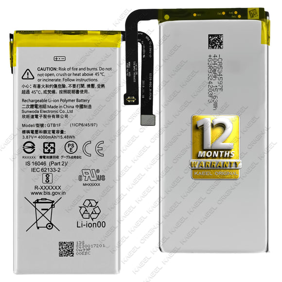Genuine Battery GTB1F for Google Pixel 5 GD1YQ, GTT9Q ‎GA01316-US 4080mAh with 12 Months Warranty*