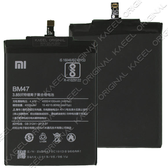 Genuine Battery BM47 for Xiaomi Redmi 4 4000mAh with 1 Year Warranty*