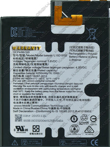 Genuine Battery L15D1P32 for Lenovo Phab1 4250mAh with 1 Year Warranty*