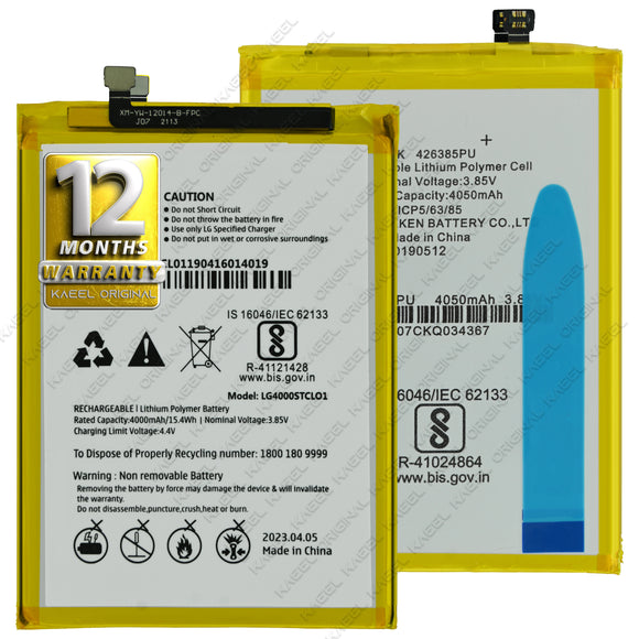 Genuine Battery LG4000STCL01 for LG W10 4000mAh with 12 Months Warranty*