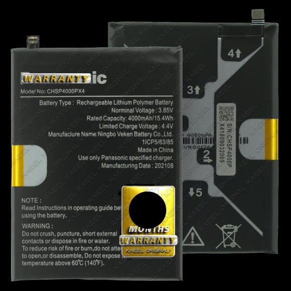 Genuine Battery CHSP4000PX4 for Panasonic Eluga Z1 / Z1 Pro 4000mAh with 1 Year Warranty*