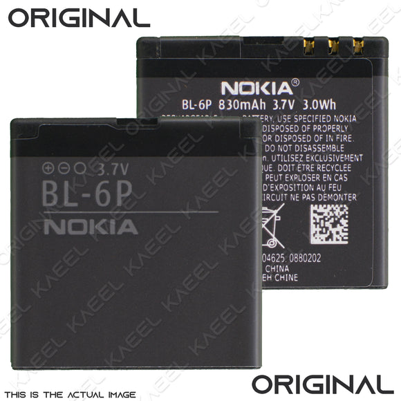 Genuine Battery BL-6P for Nokia 6500C 6500 Classic 7900 Prism 7900 830mAh with 1 Year Warranty*