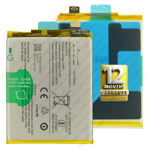 Genuine Battery B-T3 for Vivo V23 5G 4200mAh with 12 Moths Warranty*