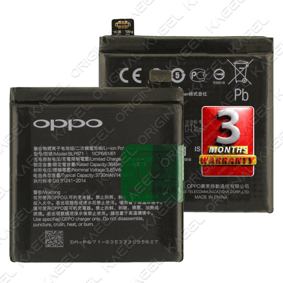 Genuine Battery BLP671 for Oppo Find X / CPH1871, PAFM00 3730mAh with 1 Year Warranty*