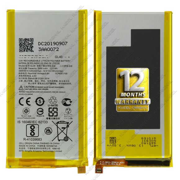 Genuine Battery GL40 for Motorola Moto Z Play XT1635-02, XT1635 3510mAh with 12 Months Warranty*
